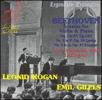 Beethoven: Sonatas for Violin & Piano - Emil Gilels (piano); Leonid Kogan (violin)
