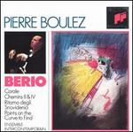 Berio: Corale; Chemins II & IV - Jean Strauch (cello); Jean Sulem (viola); Laszlo Hadady (oboe); Maryvonne Le Dizes-Richard (violin);...