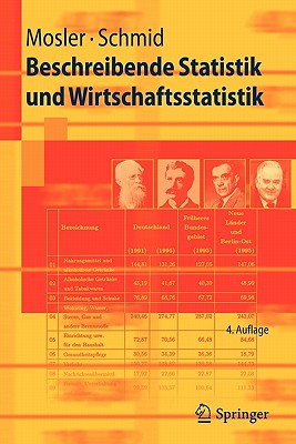 Beschreibende Statistik Und Wirtschaftsstatistik - Mosler, Karl, and Schmid, Friedrich