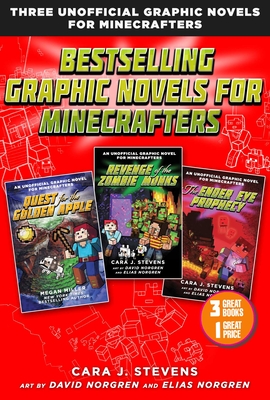 Bestselling Graphic Novels for Minecrafters (Box Set): Includes Quest for the Golden Apple (Book 1), Revenge of the Zombie Monks (Book 2), and the Ender Eye Prophecy (Book 3) - Miller, Megan, and Stevens, Cara J