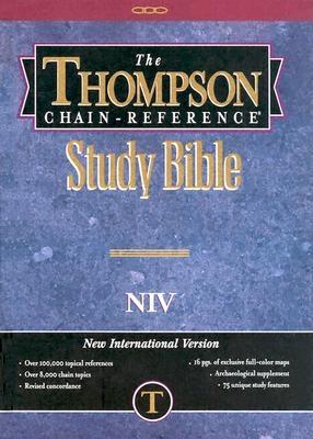 Bib New International Version Thompson Chain Marroon Hard Indexed Bible - Thompson, Frank Charles, Dr. (Editor)