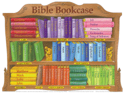Bible Bookcase Wall Chart- Laminated