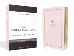 Biblia Catlica, Regalos Y Ceremonias, Piel Reciclada, Rosado
