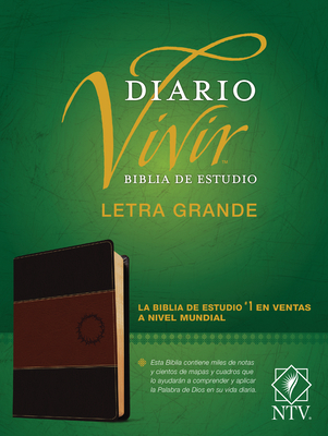 Biblia de Estudio del Diario Vivir Ntv, Letra Grande (Sentipiel, Caf/Caf Claro, ndice, Letra Roja) - Tyndale Bible (Creator)