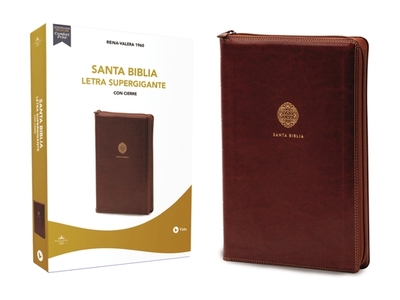 Biblia Reina Valera 1960, Letra Supergigante, Leathersoft, Caf?, Con Cierre / Spanish Bible Rvr60 Super Giant Print, Leathersoft, Brown W/ Zipper - Rvr 1960- Reina Valera 1960