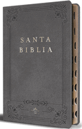 Biblia Rvr 1960 Letra Grande Tamao Manual, Piel Gris Con ndice / Spanish Bible Rvr 1960 Handy Size Large Print Leathersoft Gray with Index