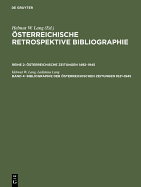 Bibliographie Der sterreichischen Zeitungen 1621-1945: Register - Personen, Erscheinungsorte, Regionen