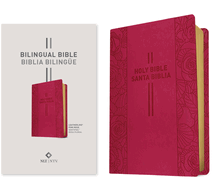 Bilingual Bible / Biblia Bilinge Nlt/Ntv (Leatherlike, Pink Rose)