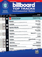 Billboard Top Tracks Instrumental Solos: Alto Sax, Book & CD