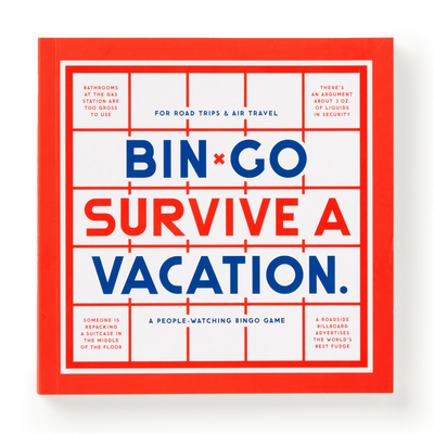 Bin-Go Survive a Vacation Bingo Book - Brass Monkey, Brass, and Galison