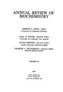 Biochemistry - Annual Review