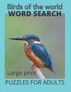 Birds of the World Word Search: Large print