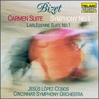 Bizet: Carmen Suite; Symphony No. 1; L'arlsienne Suite No. 1 - Cincinnati Symphony Orchestra; Jess Lpez-Cobos (conductor)
