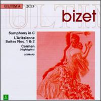 Bizet: Symphony in C; Carmen (Highlights); Arlsienne Suites Nos. 1 & 2 - Gilbert Py (vocals); Jacques Trigeau (vocals); Jos van Dam (vocals); Maria Rose Carminati (vocals); Nadine Denize (vocals);...