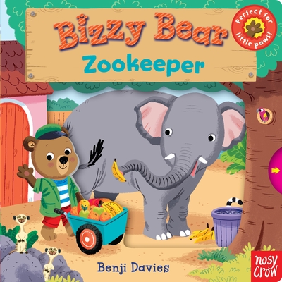 Bizzy Bear: Zookeeper: (Interactive Zoo Animal Board Book for Toddlers - With Sturdy Tabs and Slides to Push and Pull) - 
