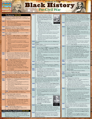 Black History: Pre-Civil War (Updated) Laminated Reference Guides - Barcharts, and Hauer, Joe (Producer)