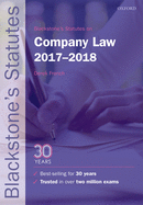 Blackstone's Statutes on Company Law 2017-2018