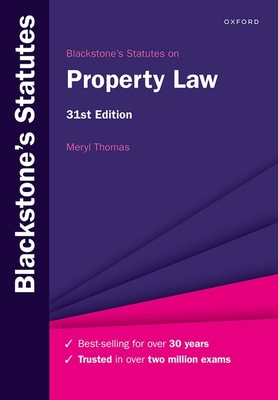 Blackstone's Statutes on Property Law - Thomas, Meryl