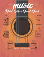 Blank Guitar Chord Chart: Manuscript Music Paper Guitar Chord Sheet 16 Chord Boxes Per Page