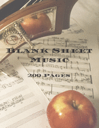 Blank Sheet Music 200 Pages: Sheet Music Notebook, Composition Staff Paper, Manuscript Staff Paper Blank book 8.5"x11 with a matte cover makes a great gift for yourself or that musical person in your life!