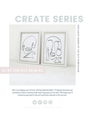 Blind Contour Drawing: Exclusive CREATE Series of the M+P Curriculum - Ahrens, Alena
