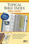 BOOK: Topical Bible Index Insert