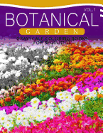 Botanical Garden Grayscale Coloring Books for Beginners Volume 1: The Grayscale Fantasy Coloring Book: Beginner's Edition