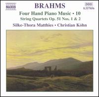Brahms: Four Hand Piano Music, Vol. 10 - Christian Kohn (piano); Silke-Thora Matthies (piano)