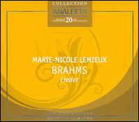 Brahms: Lieder - Marie-Nicole Lemieux (contralto); Michael McMahon (piano); Nicol Eugelmi (viola)
