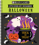 Brain Games - Sticker by Number: Halloween (Trick or Treat Cover): Volume 2