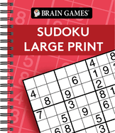 Brain Games - Sudoku Large Print (Red)