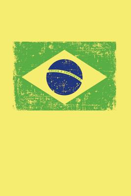 BRASIL Notebook: Patriotic Brazil Flag Gift Journal, College-Ruled 120-page Blank Lined 6 x 9 in (15.2 x 22.9 cm) - Useful Books