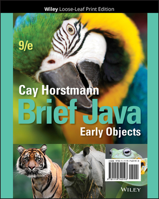 Brief Java: Early Objects - Horstmann, Cay S