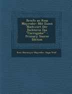 Briefe an Rosa Mayreder: Mit Einen Nachwort Der Dichterin Des Corregidor