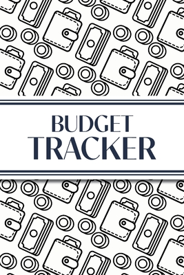 Budget Tracker (White and Black Money Outlines): 6"x9" Monthly Finance Organizer for Expenses, Savings, and Debt; Manage Your Money Notebook - Revive Stationery