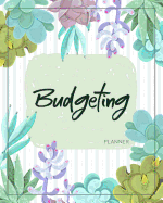 Budgeting Planner: Cactus Floral 12 Month Journal Finance Workbook, Money Organizer, Debt Tracker