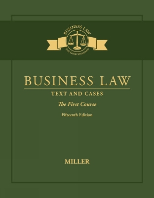 Business Law: Text & Cases - The First Course - Miller, Roger