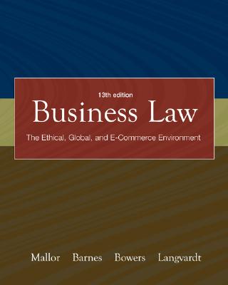 Business Law with Olc Card and You Be the Judge DVD (Vol 1 &2) - Barnes, A James, and Bowers, L Thomas, and Langvardt, Arlen W