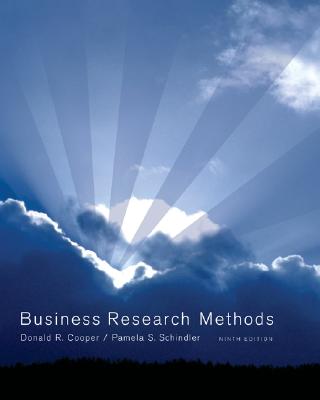 Business Research Methods with CD - Cooper, Donald R, and Schindler, Pamela S, and Cooper Donald
