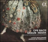 C.P.E. Bach, Graun, Hesse: Trios for Fortepiano & Viola da Gamba - Arnaud de Pasquale (piano); Laurent Stewart (piano); Lucile Boulanger (viola da gamba)