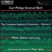 C.P.E. Bach: The Complete Keyboard Concertos, Vol. 6 - Concerto Armonico