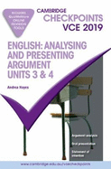 Cambridge Checkpoints VCE English: Analysing and Presenting Arguments Units 3 and 4 2019 and QuizMeMore