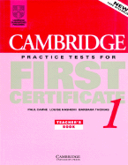 Cambridge Practice Tests for First Certificate 1 Teacher's Book