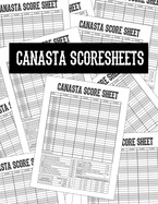 Canasta Score Sheets: Scoring Pad for Canasta Card Game - Game Record Keeper Notebook - Point Reference on Scoring Pad - Score Keeping Book - 8.5" X 11" - 100 Pages