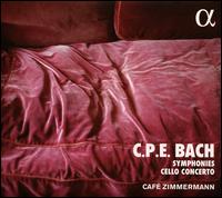 Carl Philipp Emanuel Bach: Symphonies & Concertos pour violoncelle - Caf Zimmermann; Petr Skalka (cello)