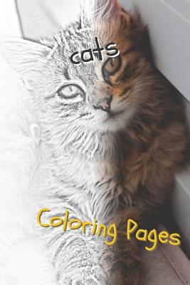 Cats: Beautiful Coloring Pages with Cats, Drawings, for Adults and for Girls - Pages, Coloring