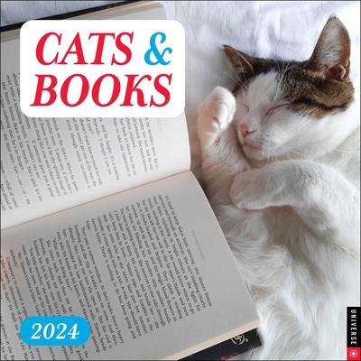 Cats & Books 2024 Wall Calendar (Calendar) - Universe Publishing