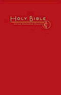 CEB Common English Large Print Pew Bible, Dark Red UMC Emble