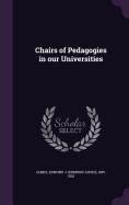 Chairs of Pedagogies in our Universities