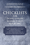 Checklists for Doing Library Research and Reporting